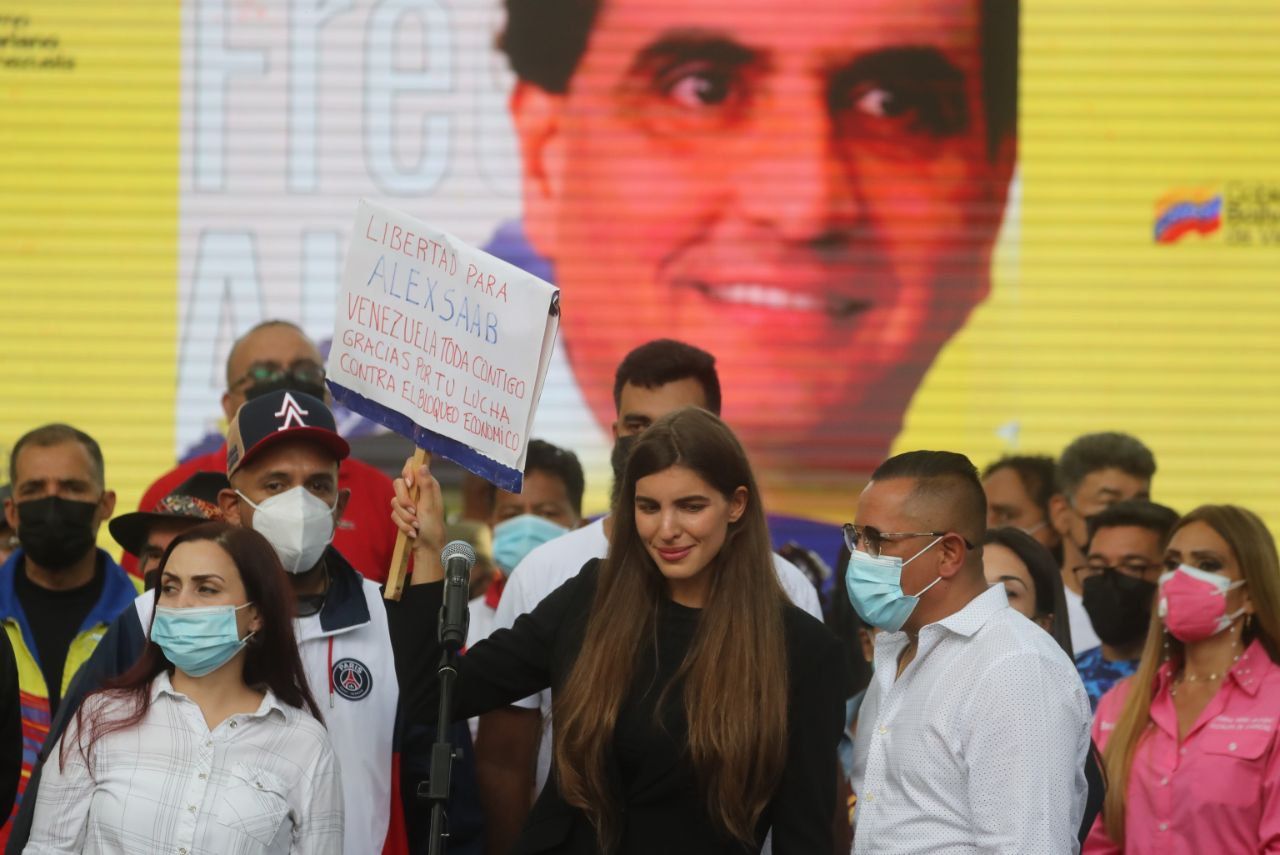 Manifestación a favor de Alex Saab