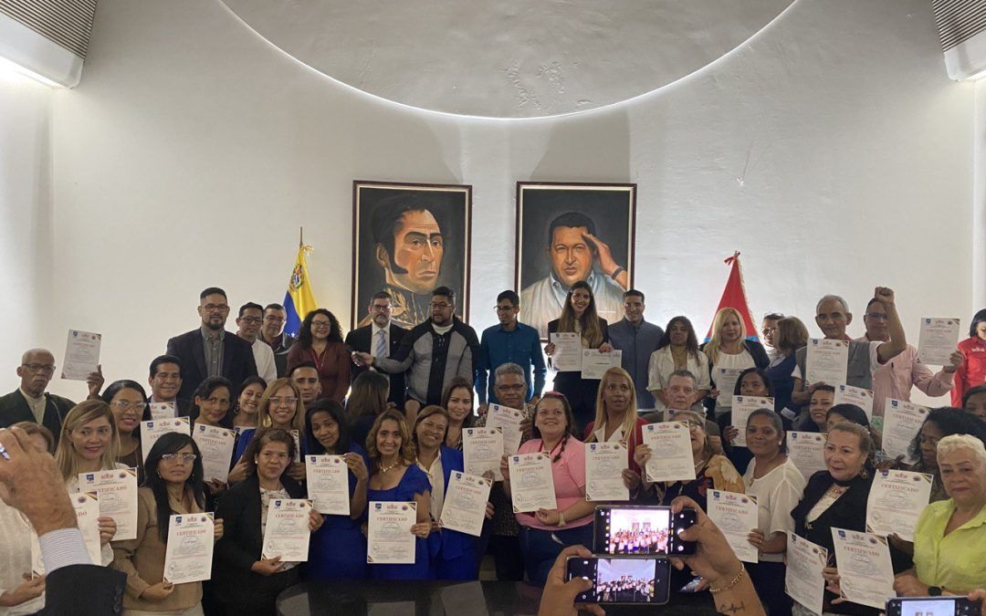 Diplomáticos Bolivarianos de Paz reconocen labor de Alex Saab y Camilla Fabri