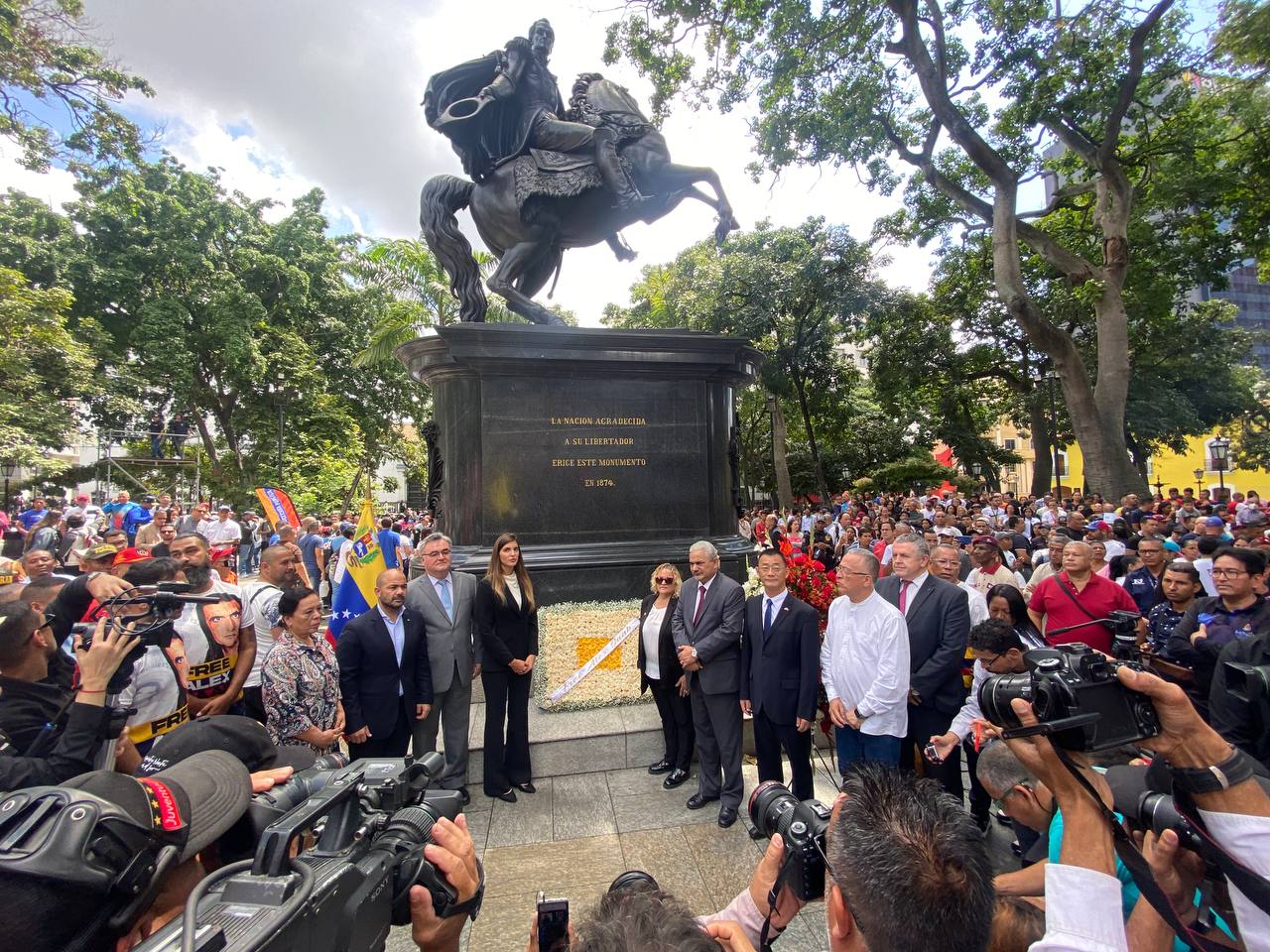 Libertad para Alex Saab desde la Plaza Bolívar de Caracas