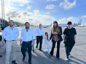 Alex Saab con su familia